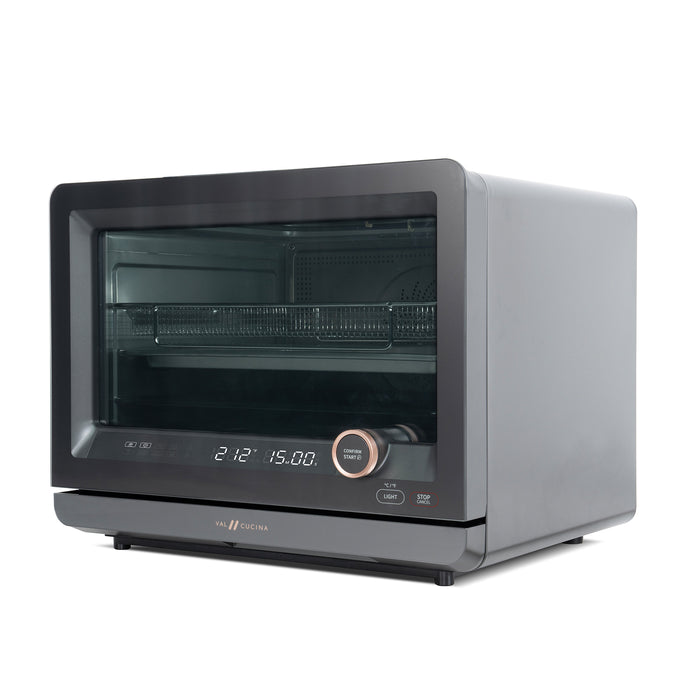 NEW ARRIVAL - VAL CUCINA 7-IN-1 STEAM CONVECTION AIR FRYER OVEN - MATTE BLACK