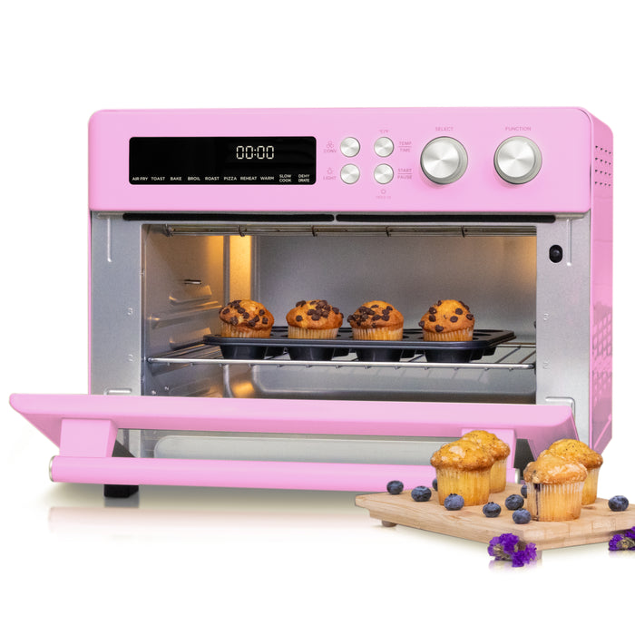 FINAL SALE - VAL CUCINA 10-IN-1 AIR FRYER TOASTER OVEN - CLASSIC PINK (Refurbished)