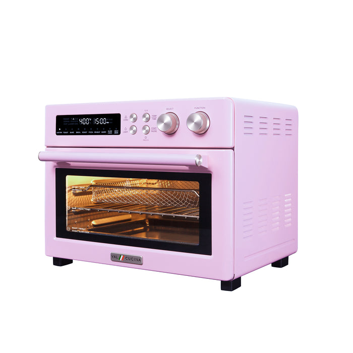 FINAL SALE - VAL CUCINA 10-IN-1 AIR FRYER TOASTER OVEN - CLASSIC PINK (Refurbished)