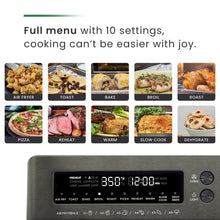 Load image into Gallery viewer, VAL CUCINA Extra-Large  10-in-1 Air Fryer &amp; Convention Toaster Oven -  Black Matte Stainless Steel (NEW 2nd Generation)
